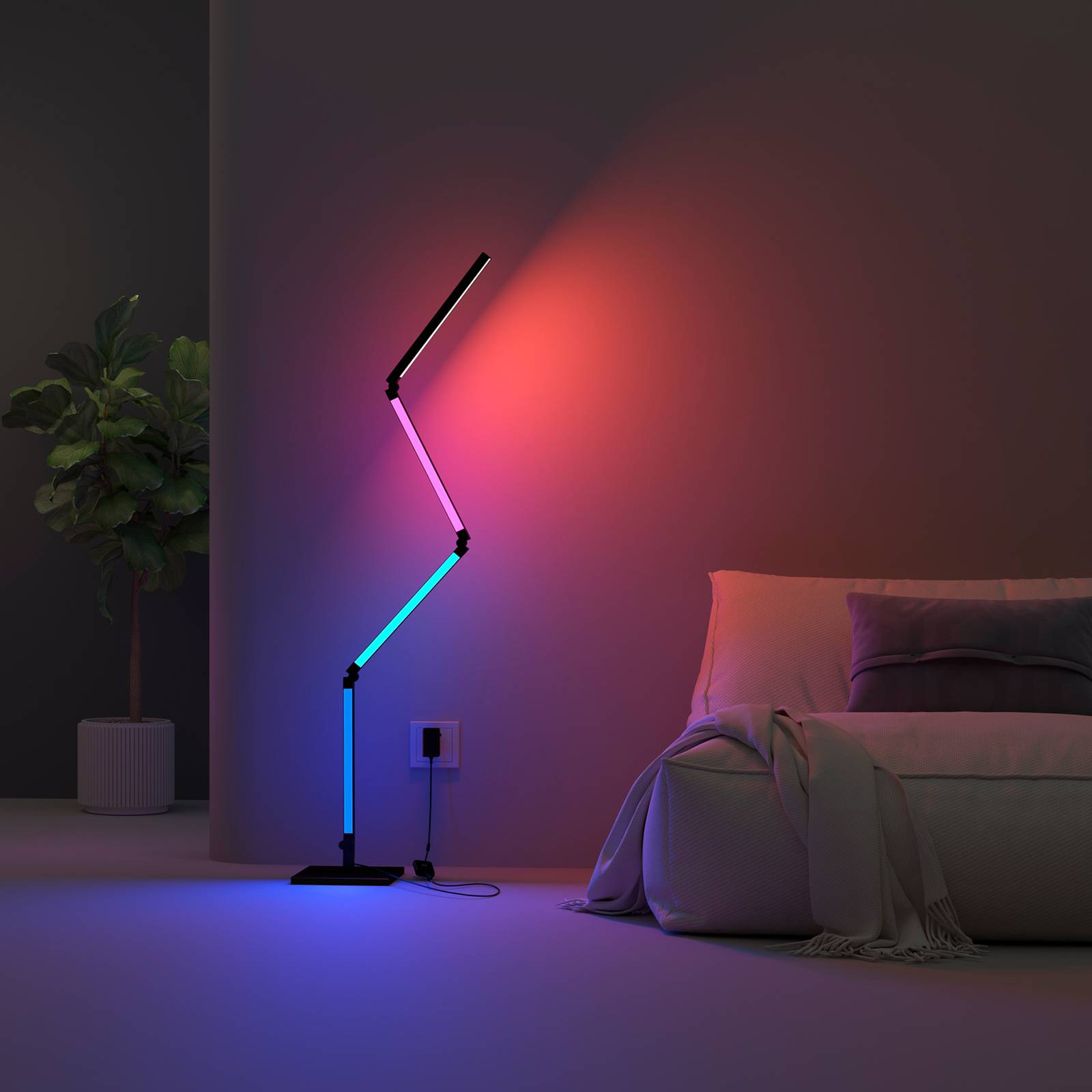 Calex Smart LED-Stehleuchte, faltbar WLAN CCT RGB Calex Smart LED-Stehleuchte, faltbar WLAN CCT RGB von Calex