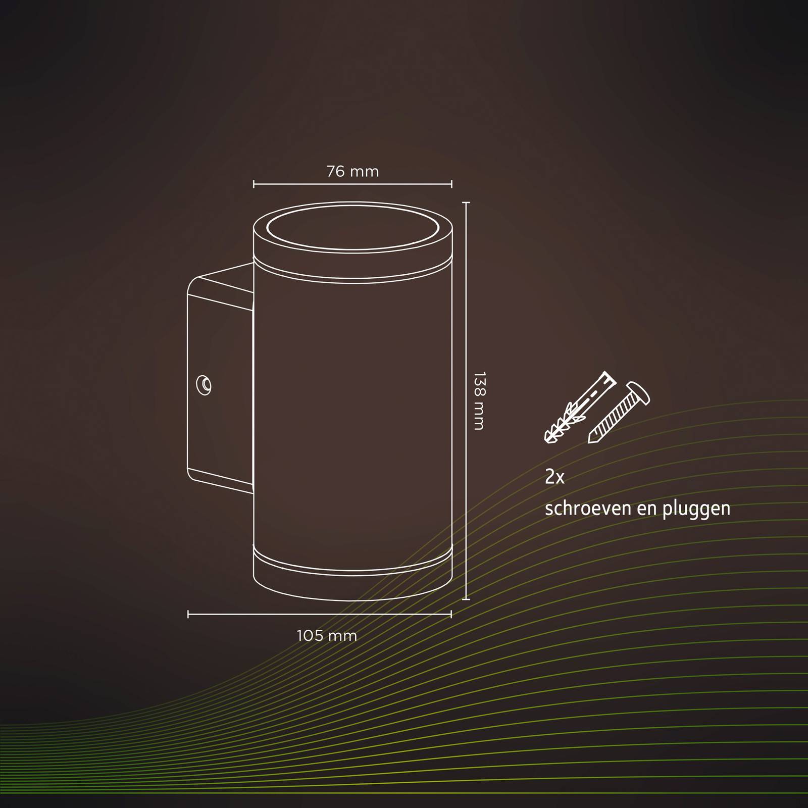 Calex Smart Outdoor Up-/Downlight, CCT, RGB von Calex