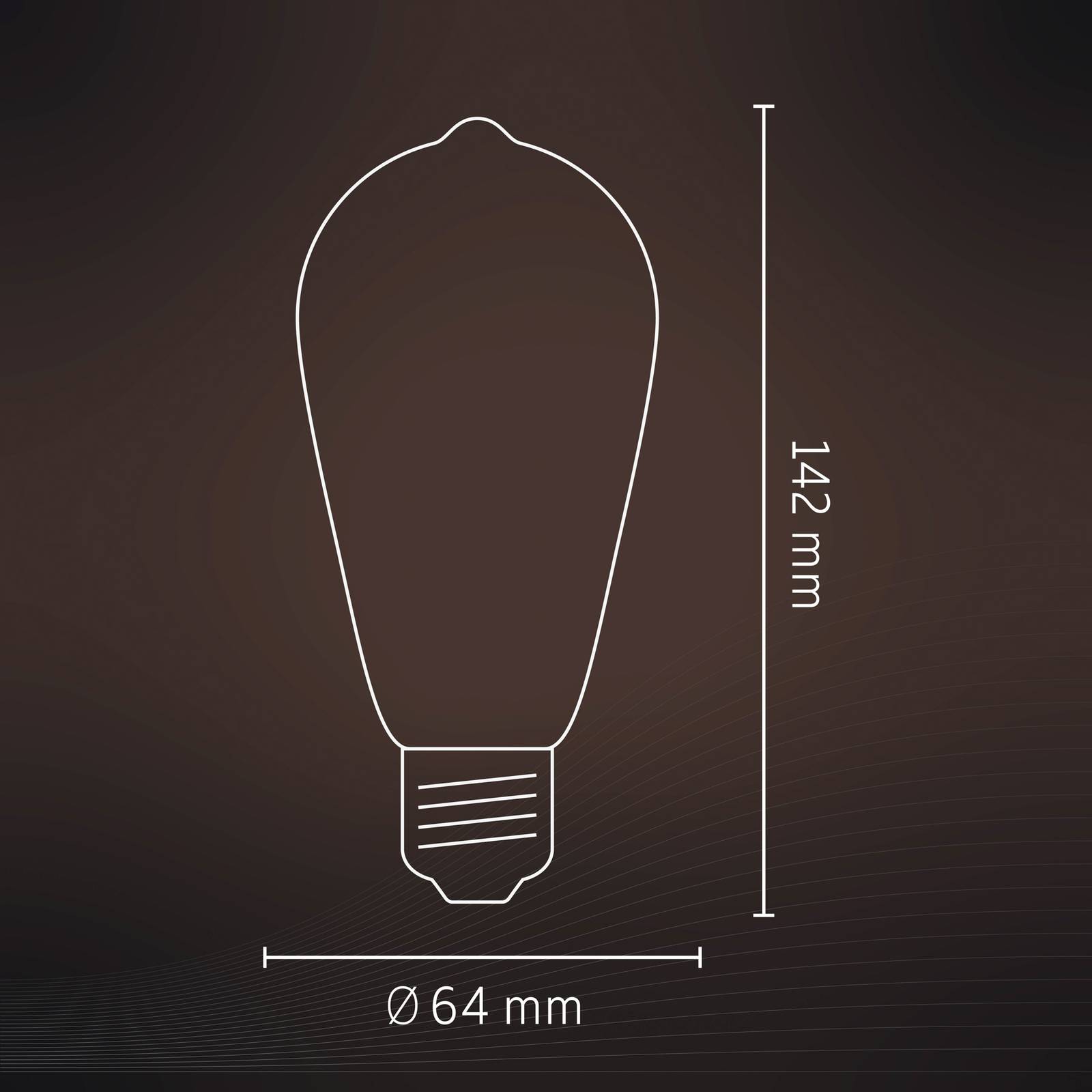 Calex Smart Rustic E27 ST64 LED 4,9W Filament RGBW von Calex