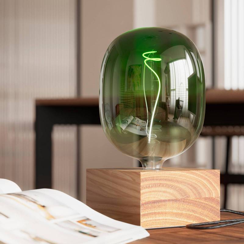 Calex Square Wood Tischleuchte aus Holz von Calex