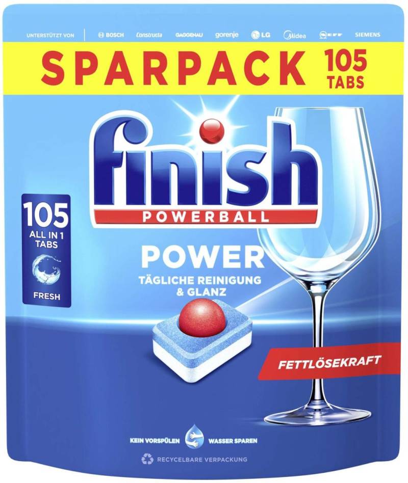 Calgonit finish Spülmaschinentabs POWERBALL POWER 105 St. von Calgonit finish