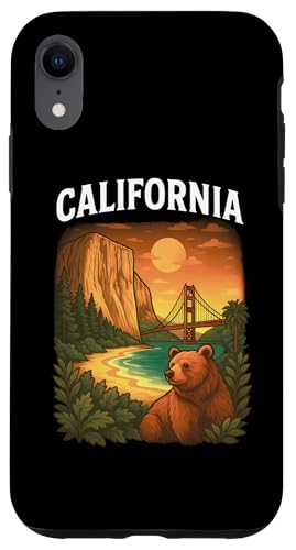 California Bear Golden Gate Yosemite Sunset Retro Nature Hülle für iPhone XR California Bear Golden Gate Yosemite Sunset Retro Nature Hülle für iPhone XR von Cali Retro Tees