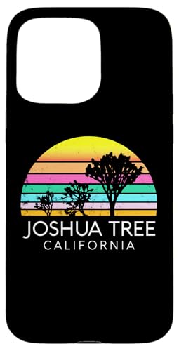 Joshua Tree California Vintage-Camping-Nationalpark im Retro-Look Hülle für iPhone 15 Pro Max von Cali Retro Tees
