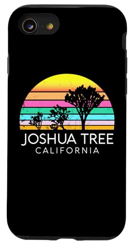 Joshua Tree California Vintage-Camping-Nationalpark im Retro-Look Hülle für iPhone SE (2020) / 7 / 8 von Cali Retro Tees