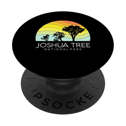 Joshua Tree California Vintage-Camping-Nationalpark im Retro-Look PopSockets Klebender PopGrip von Cali Retro Tees