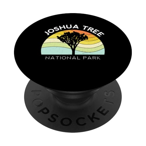 Joshua Tree California Vintage-Camping-Nationalpark im Retro-Look PopSockets Klebender PopGrip Joshua Tree California Vintage-Camping-Nationalpark im Retro-Look PopSockets Klebender PopGrip von Cali Retro Tees