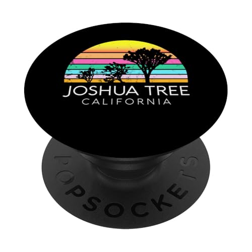 Joshua Tree California Vintage-Camping-Nationalpark im Retro-Look PopSockets Klebender PopGrip Joshua Tree California Vintage-Camping-Nationalpark im Retro-Look PopSockets Klebender PopGrip von Cali Retro Tees