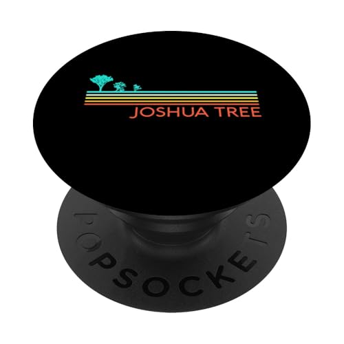 Joshua Tree California Vintage-Camping-Nationalpark im Retro-Look PopSockets Klebender PopGrip Joshua Tree California Vintage-Camping-Nationalpark im Retro-Look PopSockets Klebender PopGrip von Cali Retro Tees