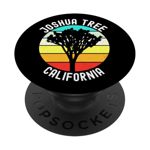 Joshua Tree California Vintage-Camping-Nationalpark im Retro-Look PopSockets Klebender PopGrip Joshua Tree California Vintage-Camping-Nationalpark im Retro-Look PopSockets Klebender PopGrip von Cali Retro Tees