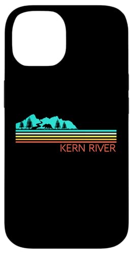 Kern River California Sequoia National Forest Retro-Campingplatz Hülle für iPhone 14 von Cali Retro Tees