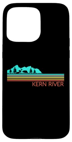 Kern River California Sequoia National Forest Retro-Campingplatz Hülle für iPhone 15 Pro Max von Cali Retro Tees