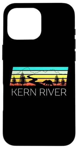 Kern River California Sequoia National Forest Retro-Campingplatz Hülle für iPhone 16 Pro Max von Cali Retro Tees