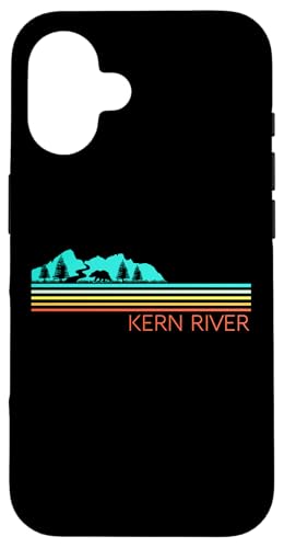 Kern River California Sequoia National Forest Retro-Campingplatz Hülle für iPhone 16 Kern River California Sequoia National Forest Retro-Campingplatz Hülle für iPhone 16 von Cali Retro Tees