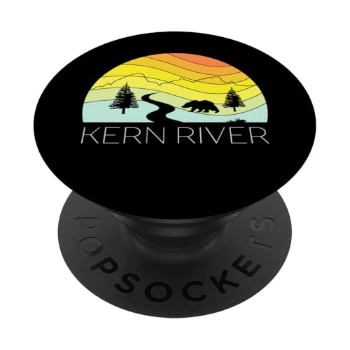 Kern River California Sequoia National Forest Retro-Campingplatz PopSockets Klebender PopGrip von Cali Retro Tees