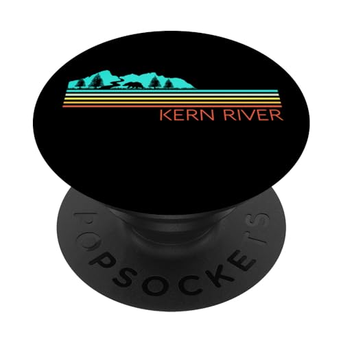 Kern River California Sequoia National Forest Retro-Campingplatz PopSockets Klebender PopGrip von Cali Retro Tees