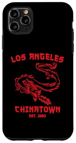 Los Angeles Chinatown Kalifornien Chinesischer DTLA LA 323 Dragon Hülle für iPhone 11 Pro Max von Cali Retro Tees