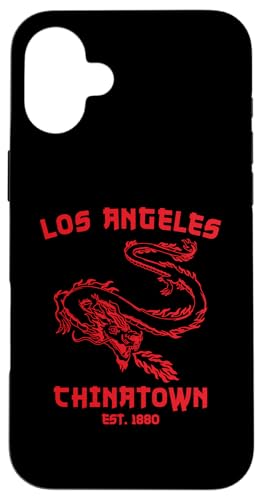Los Angeles Chinatown Kalifornien Chinesischer DTLA LA 323 Dragon Hülle für iPhone 16 Plus Los Angeles Chinatown Kalifornien Chinesischer DTLA LA 323 Dragon Hülle für iPhone 16 Plus von Cali Retro Tees