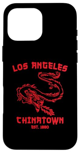 Los Angeles Chinatown Kalifornien Chinesischer DTLA LA 323 Dragon Hülle für iPhone 16 Pro Max Los Angeles Chinatown Kalifornien Chinesischer DTLA LA 323 Dragon Hülle für iPhone 16 Pro Max von Cali Retro Tees