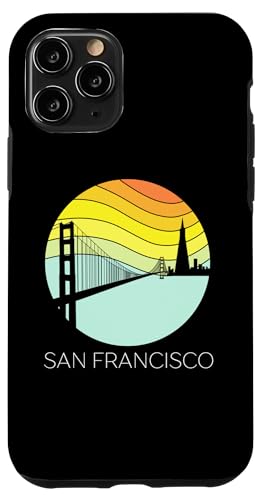 Retro Golden Gate im Vintage-Stil von San Francisco in der Bucht von Kalifornien Hülle für iPhone 11 Pro Retro Golden Gate im Vintage-Stil von San Francisco in der Bucht von Kalifornien Hülle für iPhone 11 Pro von Cali Retro Tees