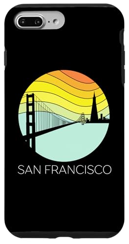 Retro Golden Gate im Vintage-Stil von San Francisco in der Bucht von Kalifornien Hülle für iPhone 7 Plus/8 Plus von Cali Retro Tees
