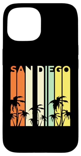 San Diego Kalifornien Beach Palm Vintage Cali SD La Jolla 619 Hülle für iPhone 15 San Diego Kalifornien Beach Palm Vintage Cali SD La Jolla 619 Hülle für iPhone 15 von Cali Retro Tees