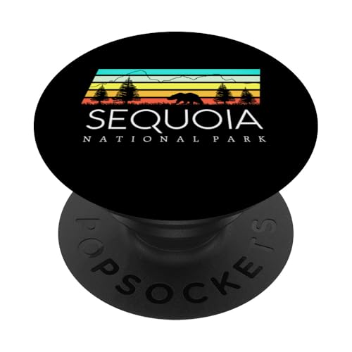 Sequoia National Forest, Kalifornien, Kern River, Retrocamping PopSockets Klebender PopGrip von Cali Retro Tees