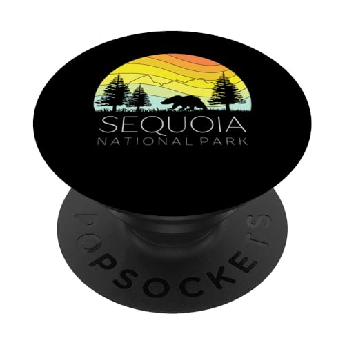 Sequoia National Forest, Kalifornien, Kern River, Retrocamping PopSockets Klebender PopGrip von Cali Retro Tees
