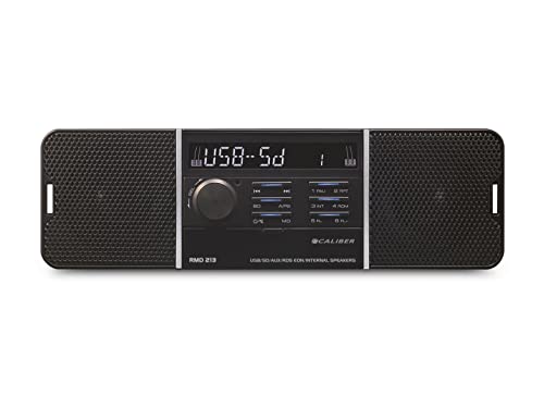 Caliber Autoradio - Auto Radio mit eingebauten Lautsprechern - FM - SD - USB - AUX-in - LCD-Anzeige - 2X 25W - Schwarz - 1 Din von Caliber