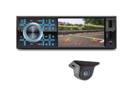 Caliber Autoradio mit Rückfahrkamera-Eingang - Bluetooth USB AUX Extra USB - Schwarz - 4-Zoll-Bildschirm von Caliber