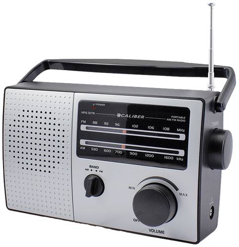 Caliber HPG317R-B Tischradio UKW Silber von Caliber