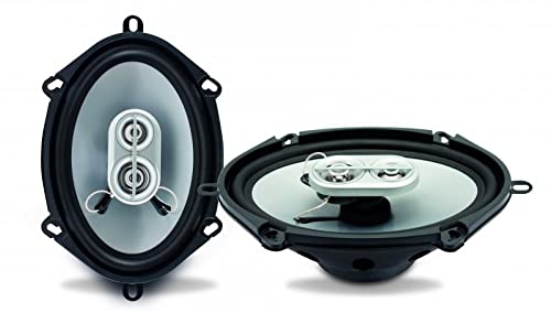 Caliber Lautsprecher Auto - 2er Set Auto Boxen - Koaxial Lautsprecher 3-Wege - Max. 120 W - 50 W RMS - Schwarz - Oval 5X7 von Caliber