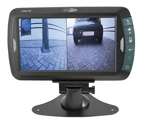 Caliber Rückwärtsansichtskameras - einschließlich 7 -Zoll -Monitor - für Auto oder Wohnmobil - Autofokus - drahtlose Verbindung - CAM701-800 x 480 Pixel Auflösung - Wetterfestes IP68 - Schwarz von Caliber