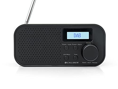 Caliber Tragbares Radio - DAB Plus - FM - RDS - LCD-Anzeige - Kabellos für bis zu 8 Stunden - Mit Alarmfunktion - Schwarz - 150 x 58 x 70 mm Caliber Tragbares Radio - DAB Plus - FM - RDS - LCD-Anzeige - Kabellos für bis zu 8 Stunden - Mit Alarmfunktion - Schwarz - 150 x 58 x 70 mm von Caliber
