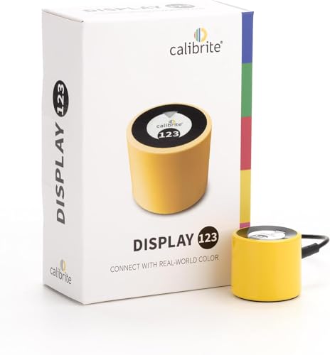 Calibrite Display 123 – Benutzerfreundliches Monitor-Kalibrierungsgerät für einfache und farbechte Darstellungen von Calibrite