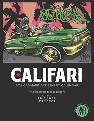 Califari Strain Art Print 2023 Kalender – Wandkunst für Wohnheim, Geschäft, Spender oder Rauchladen – Heimbüro und Stoner-Raumdekoration von Califari