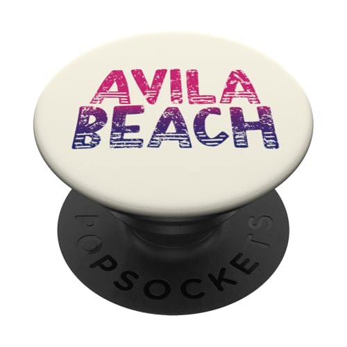 Avila Beach - Retro Avila Beach California Vintage PopSockets Klebender PopGrip von California Shoreline Apparel