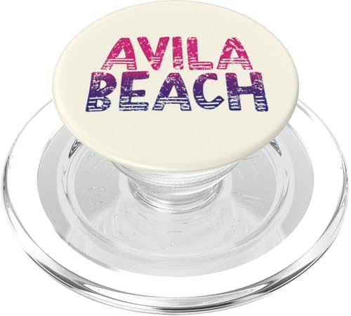 Avila Beach - Retro Avila Beach California Vintage PopSockets PopGrip für MagSafe von California Shoreline Apparel