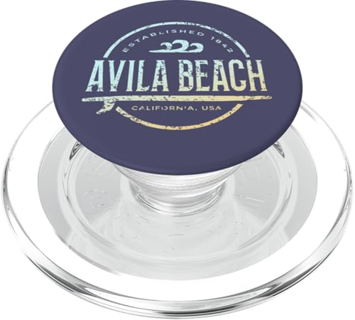 Avila Beach — Vintage-Surf in Avila Beach, Kalifornien PopSockets PopGrip für MagSafe von California Shoreline Apparel