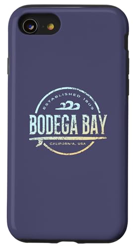 Bodega Bay - Vintage-Surf im Retro-Stil von Bodega Bay California Hülle für iPhone SE (2020) / 7 / 8 von California Shoreline Apparel