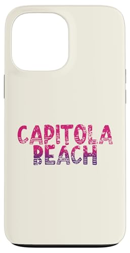 Capitola Beach — Retro Capitola Beach, Kalifornien, Vintage-Stil Hülle für iPhone 13 Pro Max von California Shoreline Apparel