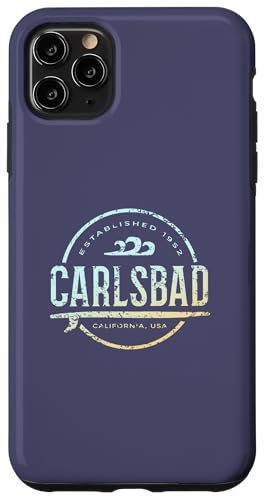 Carlsbad - Carlsbad California Vintage Surf im Retro-Look Hülle für iPhone 11 Pro Max Carlsbad - Carlsbad California Vintage Surf im Retro-Look Hülle für iPhone 11 Pro Max von California Shoreline Apparel