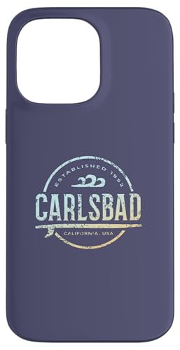 Carlsbad - Carlsbad California Vintage Surf im Retro-Look Hülle für iPhone 14 Pro Max Carlsbad - Carlsbad California Vintage Surf im Retro-Look Hülle für iPhone 14 Pro Max von California Shoreline Apparel