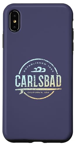 Carlsbad - Carlsbad California Vintage Surf im Retro-Look Hülle für iPhone XS Max Carlsbad - Carlsbad California Vintage Surf im Retro-Look Hülle für iPhone XS Max von California Shoreline Apparel