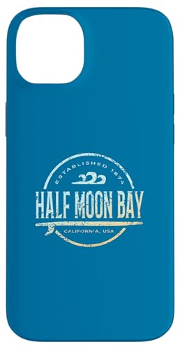 Half Moon Bay — Vintage-Surf im Retro-Stil in Half Moon Bay in Kalifornien Hülle für iPhone 14 Plus von California Shoreline Apparel