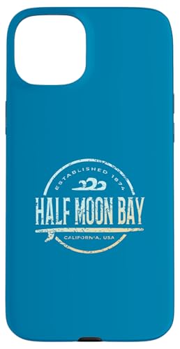 Half Moon Bay — Vintage-Surf im Retro-Stil in Half Moon Bay in Kalifornien Hülle für iPhone 15 Plus Half Moon Bay — Vintage-Surf im Retro-Stil in Half Moon Bay in Kalifornien Hülle für iPhone 15 Plus von California Shoreline Apparel