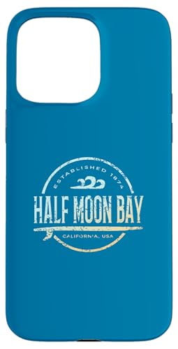 Half Moon Bay — Vintage-Surf im Retro-Stil in Half Moon Bay in Kalifornien Hülle für iPhone 15 Pro Max Half Moon Bay — Vintage-Surf im Retro-Stil in Half Moon Bay in Kalifornien Hülle für iPhone 15 Pro Max von California Shoreline Apparel
