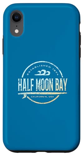 Half Moon Bay — Vintage-Surf im Retro-Stil in Half Moon Bay in Kalifornien Hülle für iPhone XR von California Shoreline Apparel