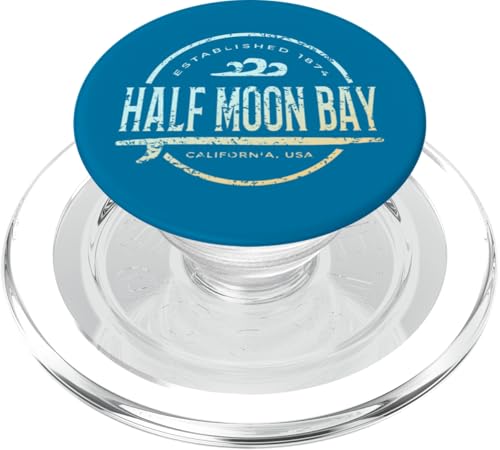 Half Moon Bay — Vintage-Surf im Retro-Stil in Half Moon Bay in Kalifornien PopSockets PopGrip für MagSafe Half Moon Bay — Vintage-Surf im Retro-Stil in Half Moon Bay in Kalifornien PopSockets PopGrip für MagSafe von California Shoreline Apparel