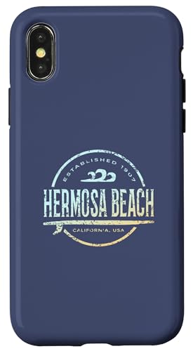Hermosa Beach — Vintage-Surf im Retrostil von Hermosa Beach, Kalifornien Hülle für iPhone X/XS von California Shoreline Apparel