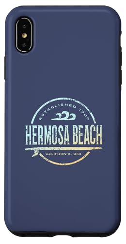Hermosa Beach — Vintage-Surf im Retrostil von Hermosa Beach, Kalifornien Hülle für iPhone XS Max von California Shoreline Apparel